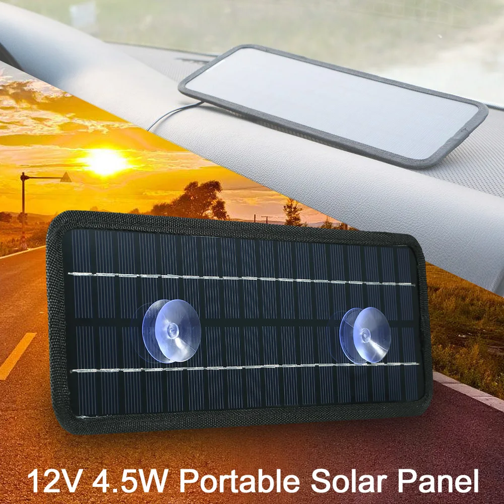 

Car-styling 18V 4.5W Portable Solar Panel Power Car Boat Battery Charger Backup Outdoor