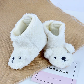 

New Baby Winter Boots Cute Cartoon Bear Girls Boys Shoes Keep Warm Snowfield Anti-slip Booties Boot For Baby Boy Girl