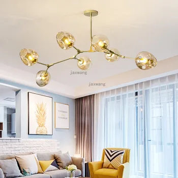 

Nordic Decor LED Pendant Luster Lighting Light Fixtures Vintage Loft Suspension Luminaire Kitchen Chandeliers Modern Chandelier