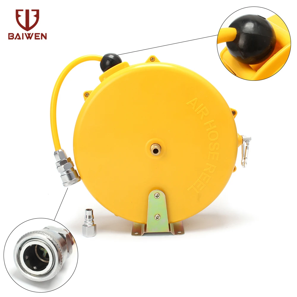 Automatic Retractable Reel Telescopic Air Drum Hose PU8*5 10*6.5 12*8 Automotive Air Hose Pneumatic PU Tube Pneumatic Drum