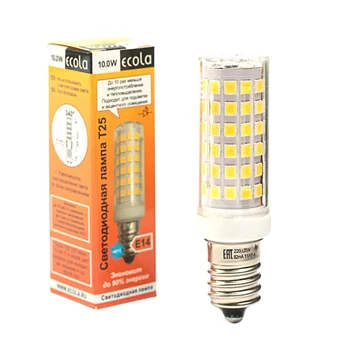 

Lamp LED Ecola, T25, 10 W, E14, 4000 K, 340 °, for refrigerators and sewing machines 3624724