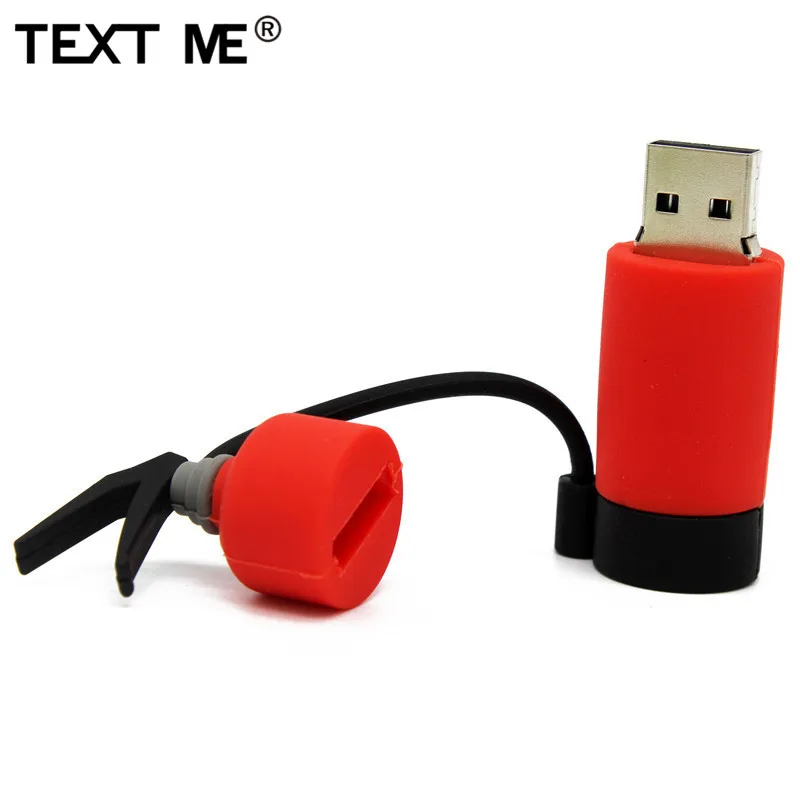 TEXT ME мультяшный мини Огнетушитель usb2.0 4 ГБ 8 16 32 64 флеш накопитель USB флешка
