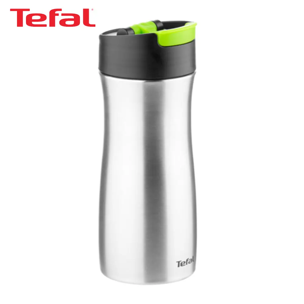 Vacuum Flasks& Thermoses TEFAL K3121114 Thermal mug Coffee to Go light green Stainless Steel kitchen drinkware