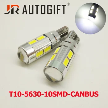 

4x Car Styling Car Led T10 194 W5W Canbus 10 SMD 5630 LED Light Bulb 12 24V No Error Auto indicator lights Side lamp Door Light