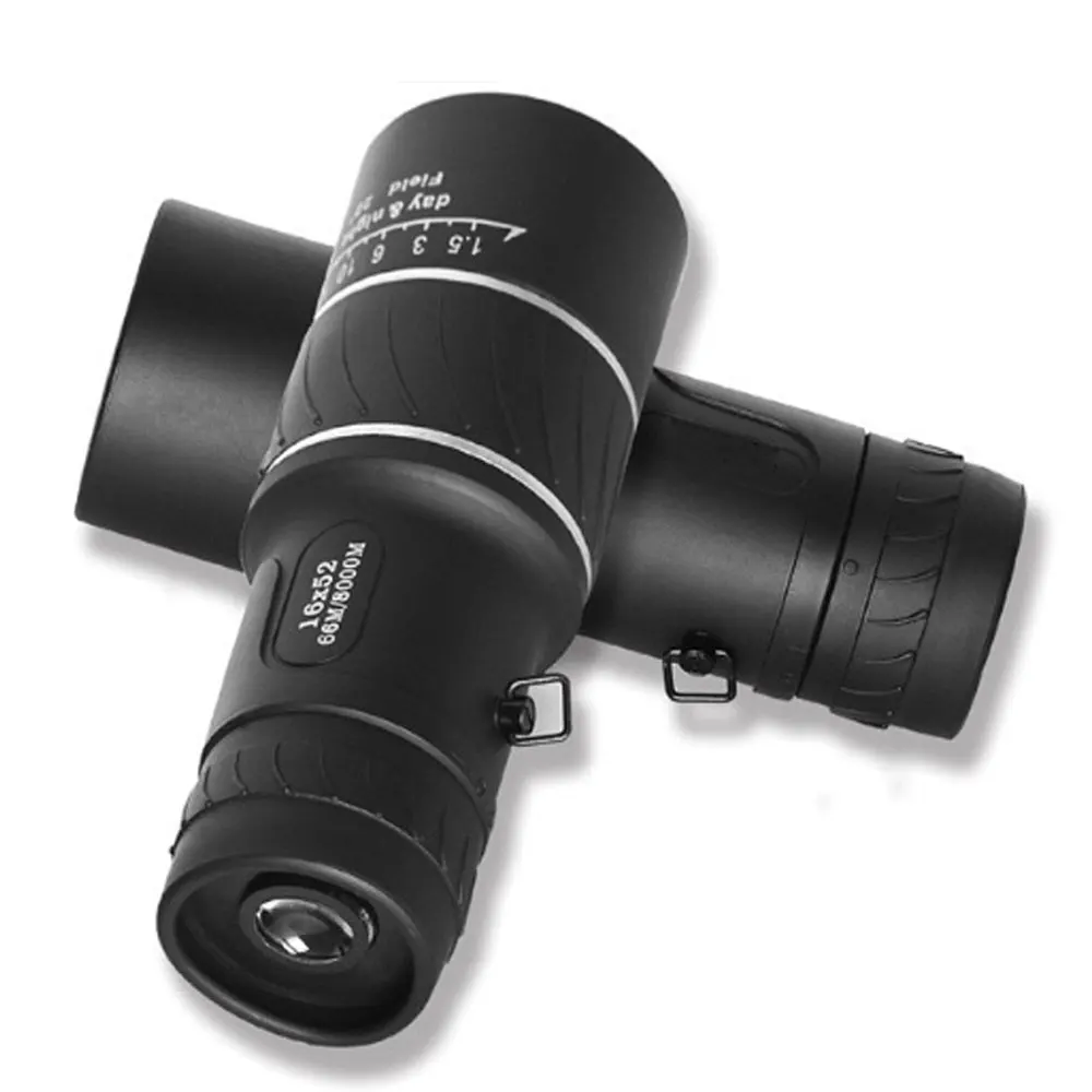 Двойной Фокус телескоп ночного видения Монокуляр 16x52 военный зум оптический spyglass монокль для охоты Зрительная труба