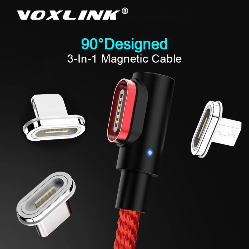 VOXLINK Magnetische Kabel Micro usb Typ C Schnelle Lade Adapter Telefon Microusb Typ-C Magnet Ladeg
