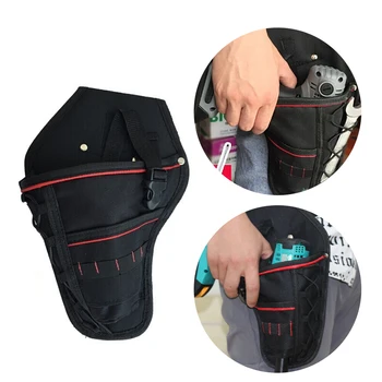 

Multi-functional Waterproof Drill Holster Waist Tool Bag Electric Waist Belt Tool Pouch Bag for Wrench Hammer Screwdriver New