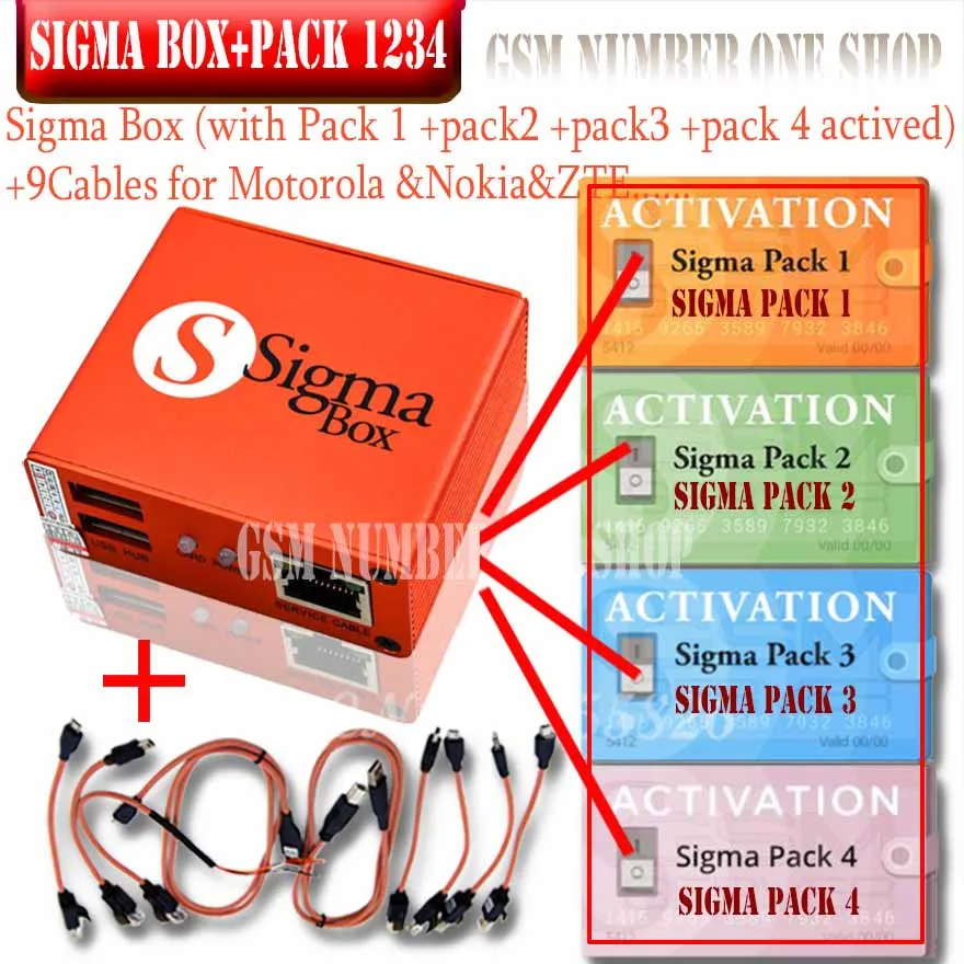 US $449.99 2020 Newest Original Sigma box  9 Cable with Pack1Pack2Pack3  Pack4 new update forhuawei