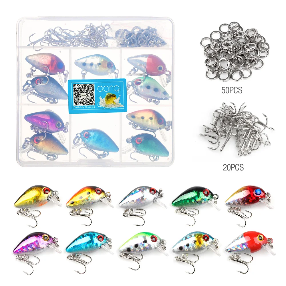 DONQL 10Pcsset Minnow Crank Fishing Lures Artificial Lifelike Plastic Hard Bait Wobblers Topwater Crankbaits Fishing Lure Kit微信图片_20190630112427 (4)