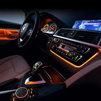 

General Atmosphere Lights Built on Car Stereo Fascia for BMW 3 Series F30 F35 Variable Color Stereo Fascia Atmosphere Lights