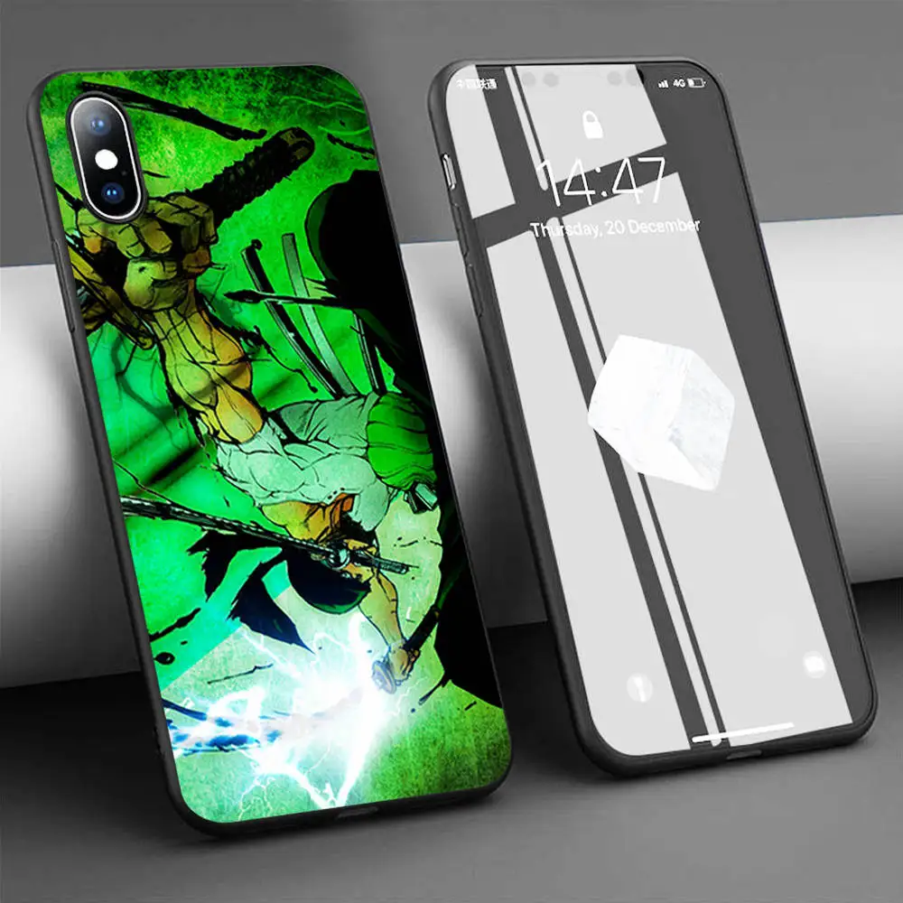 Мягкий силиконовый чехол Zoro для iPhone 11 Pro Max X 5S 6 6S XR XS 7 8 Plus телефона | Мобильные
