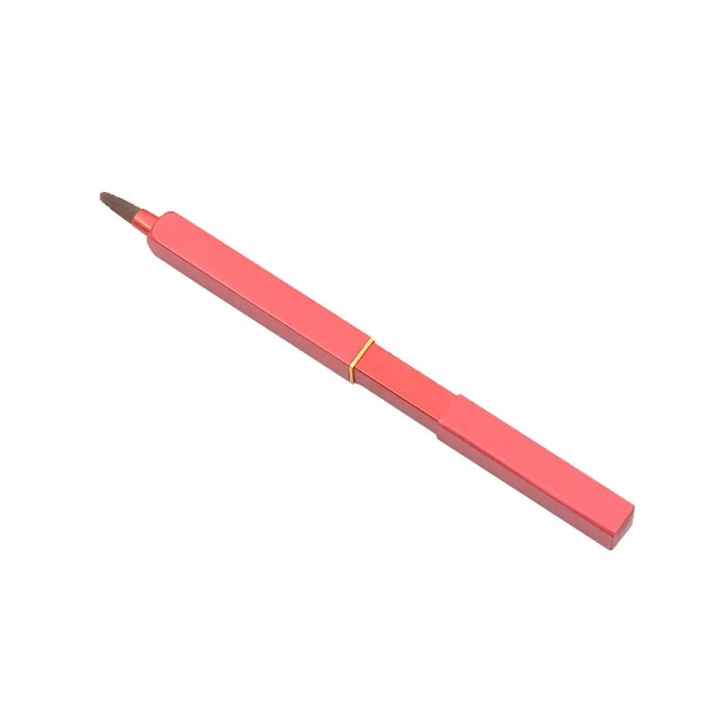 Красный Portable Retractable Lip Brush Artificial Fiber Hair Lipstick Color Makeup Cosmetic Tool For Lips Makeup Brush - Handle Color: Красный