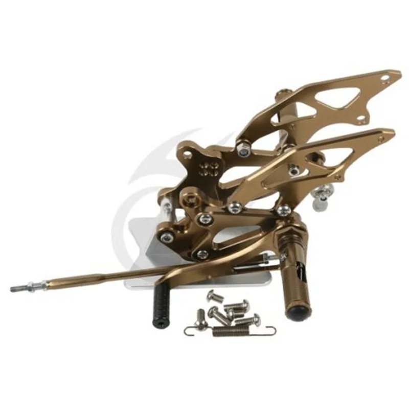 Мотоцикл Передние набор педалей для Kawasaki Ninja 250 EX250 2008-2012 2011 2010 черный/золото/бронза