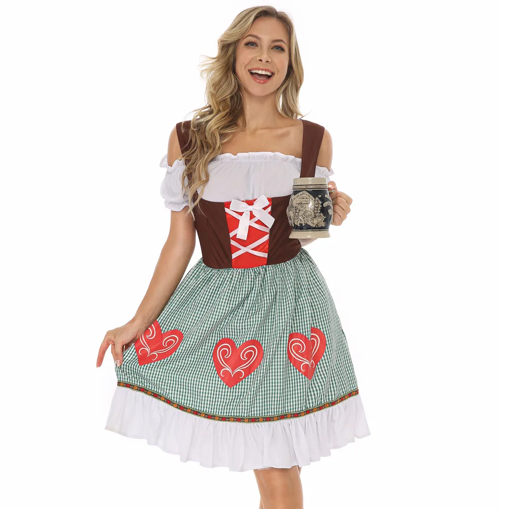 

Beer served Holiday waiter clothing and cosplay maid dress for women