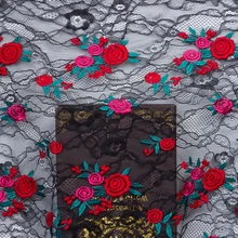 Маленькая Роза Сетчатое вышитое кружево ткань для платья Африканский Базен riche getzner tissu telas por metro лоскутное stoffen tela stof