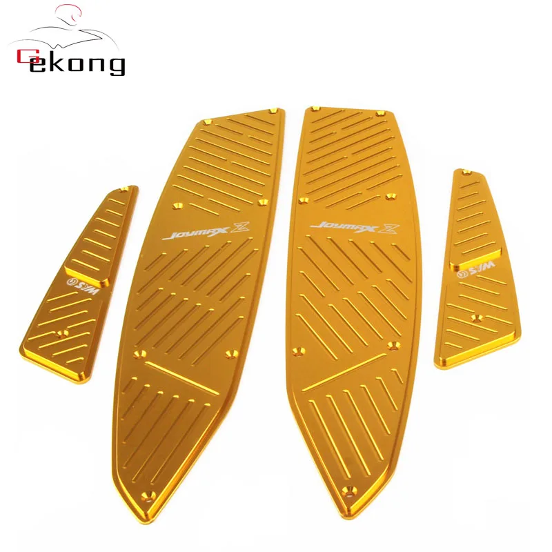 Gold Для SYM JOYMAXZ300 joymax Z300- модифицированные части мотоцикла коврики CNC подножка подножки Педальный из алюминиевого сплава пластины - Цвет: Gold