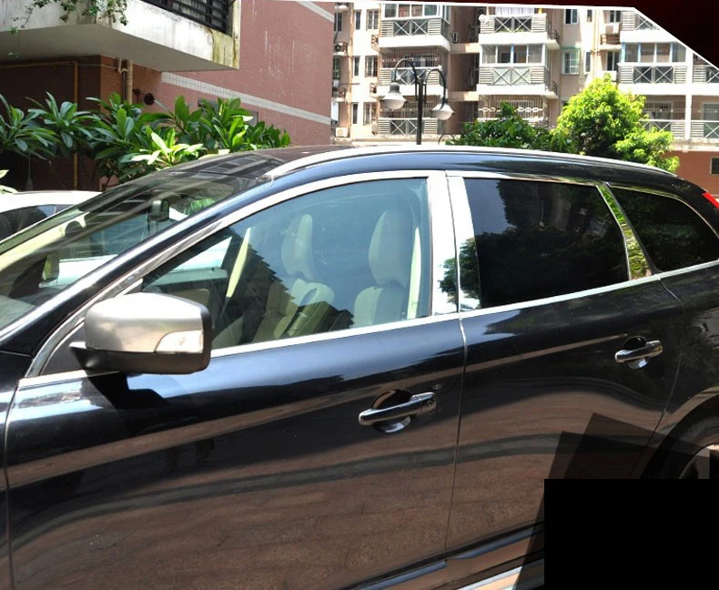 Нержавеющая сталь окна автомобиля планки для volvo xc60 2009 2010 2011 2012 2013 аксессуары