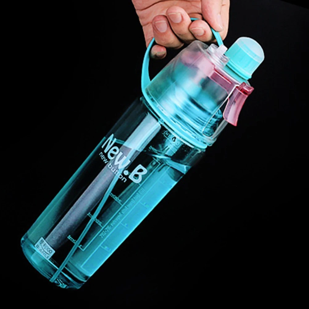 400/600 мл Портативный Фитнес Спорт Велоспорт спрей воды двойного назначения бутылка для питья