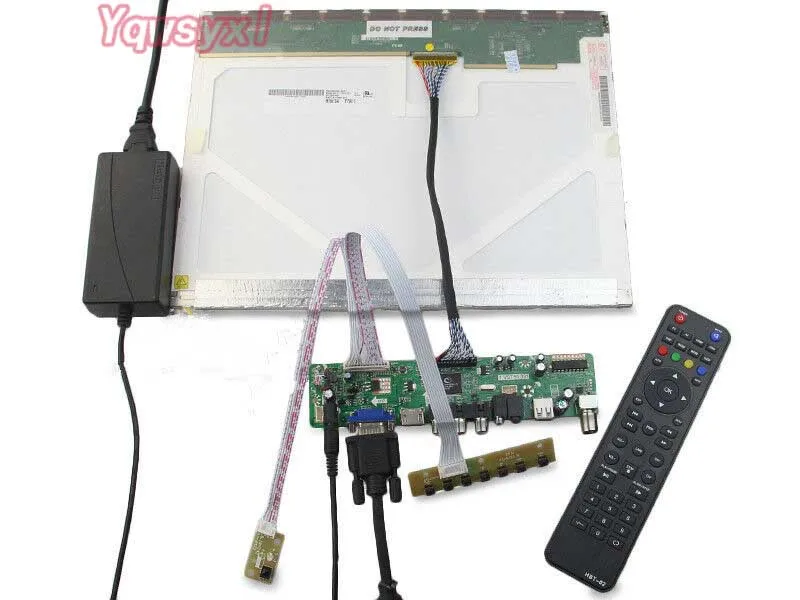Controlador de Tela Kit para M220z1-l03 tv + Hdmi Vga + av Yqwsyxl Placa Motorista Usb Lcd Led - Imagem 6