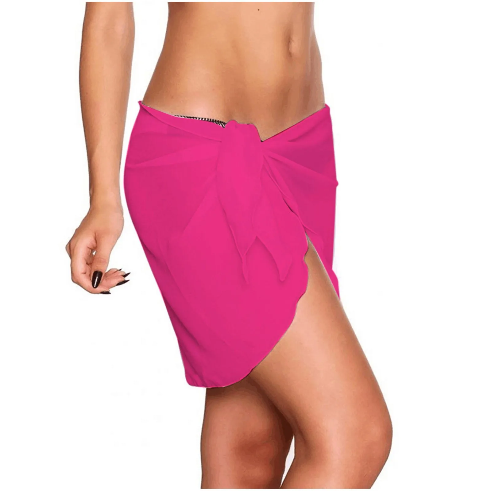 Women's swimsuit Sexy Solid Color Beach Skirt Swimwear Cover Up Female Beachwear bikini One Piece women's swimwear #0317