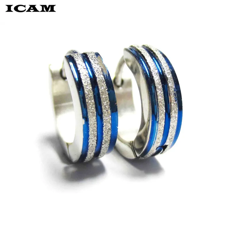 ICAM милые серьги-кольца для женщин/мужчин маленькие серьги из нержавеющей стали