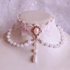Lace Princess Lolita Pearl Necklace Necklace Pearl Choker Clavicle Chain ► Photo 2/6