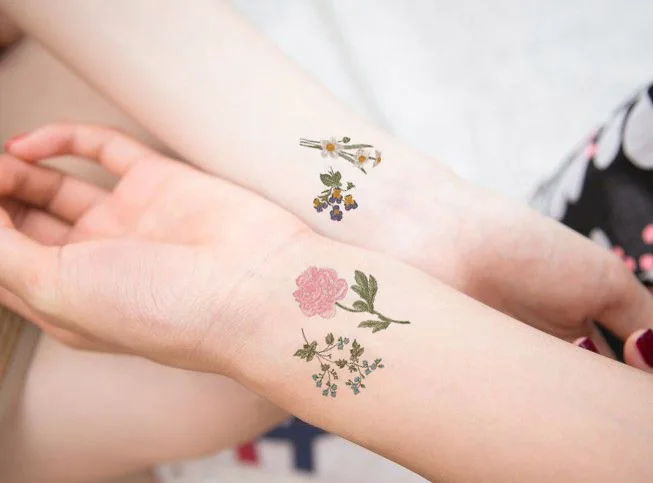 Зеленый лист папоротника, растение, большая временная татуировка, стикер, водонепроницаемый цветок для женщин, девочек, мужчин, мальчиков, макияж, поддельные татуировки, 15X11 см