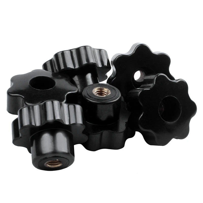 

EASY-Machinery Latche Knurled Clamping Nuts Knob Grip M8 Female Thread 6pcs