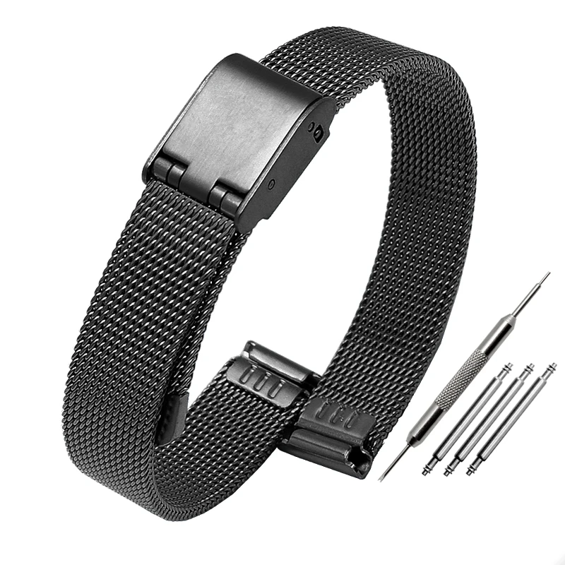 Stainless Steel Milanese Mesh Watch Strap - Thin Bracelet