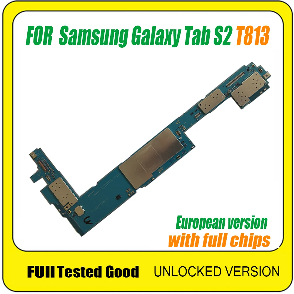 Материнская плата для Samsung Galaxy Tab S2 T813 оригинальная разблокированная логическая с