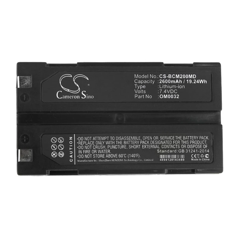 Cameron sino 2600mah аккумулятор для BCI Capnocheck II capnographer Пульсоксиметр MCR-1821J/1-H OM0032