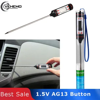 

Vehemo Auto Car Air Conditioning Outlet Needle Type LCD Digital Thermometer Tool