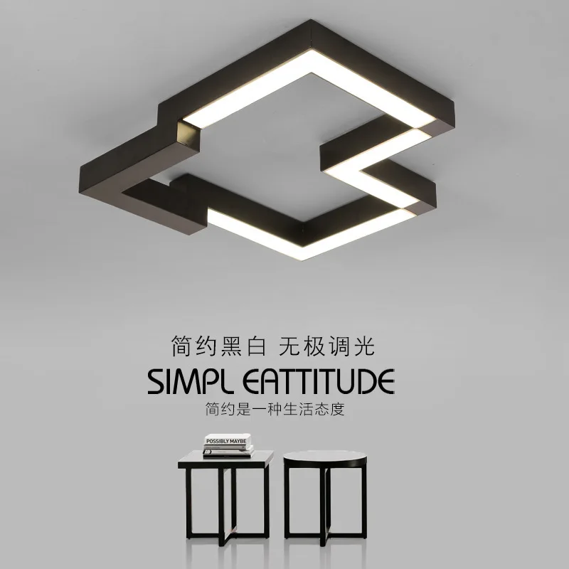 

Acylic Ceiling Lights Square Rings For Living Room Bedroom Home AC85-265V Modern Led Ceiling Lamp Fixtures lustre plafonnier