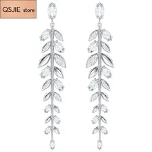 Высокое качество Swa новые полые листья женские длинные серьги