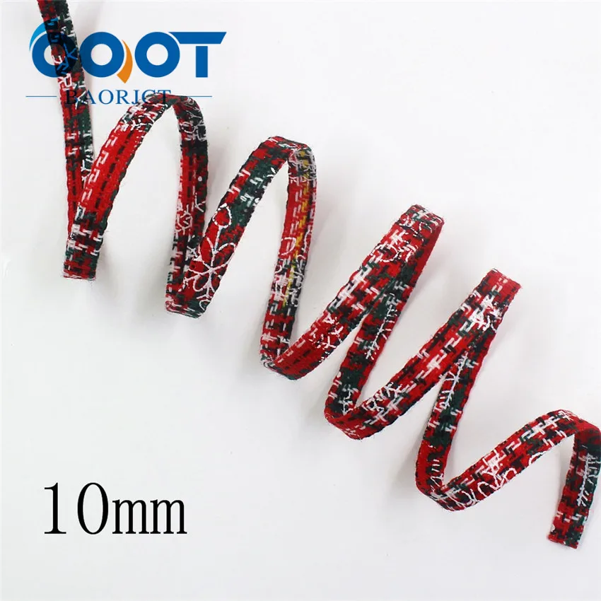 I-19903-2042 OOOT BAORJCT I-19903-2029, 10/25/38 мм 5 ярдов Двусторонняя Рождественская Снежинка ленты, бантом, DIY аксессуары и украшений, устанавливаемых посередине предметов - Цвет: I-19903-2042