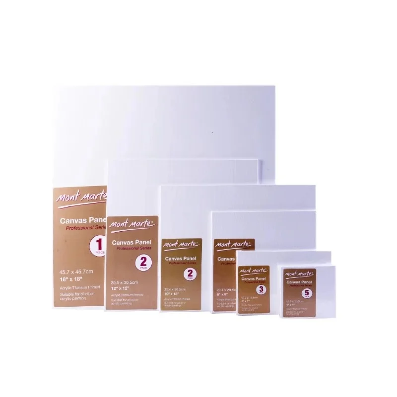 White Blank Art Board Artist Canvas Art Board Acrylic Oil Painting Wood + Cotton Painting A Variety of Sizes Are Available