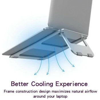 

Universal Aluminum Laptop Stand Foldable Adjustable Laptop Tablets Support Holder for Notebook/Tablet/Macbook Mac Book Pro Air
