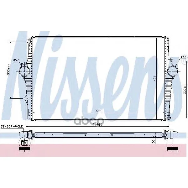 Интеркулер Volvo: S80(Ts, Xy) 2.4 D5 98-06 Nissens арт. 969001