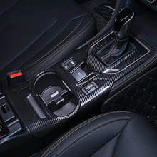 Panele zmiany biegów samochodu Decor Cup Holder panele cekiny rama pokrywy stylizacja dla Subaru XV Crosstrek GT 2018-2021 akcesoria samochodowe tanie i dobre opinie Deska rozdzielcza CN (pochodzenie) Z tworzywa sztucznego ABS Plastic Water Cup Base Panel Decorative Frame Car Accessories