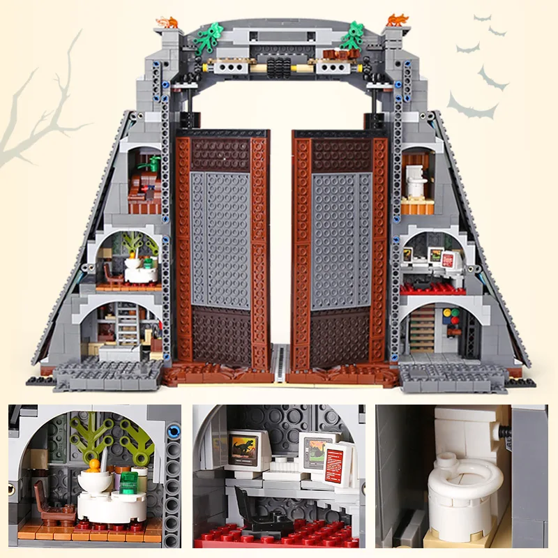 DHL 61001 креативные игрушки, совместимые с 75936 T. rex Rampage, игрушки динозавров, строительные блоки, кирпичи в сборе, Детский Рождественский подарок