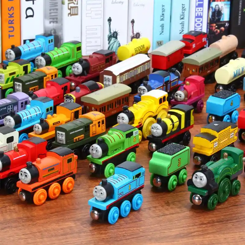 trackmaster engine on wooden track