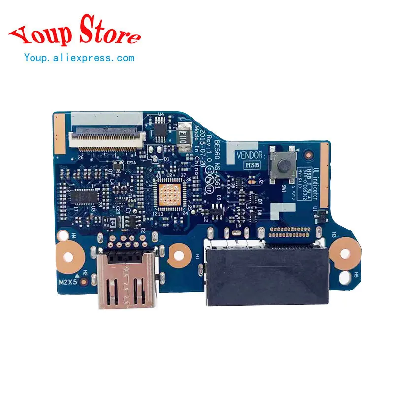 

Новая Оригинальная USB-плата для Lenovo Thinkpad E560 E565 BE560 NS-A561 Power Jack 00UP284 01HY646 00UP290