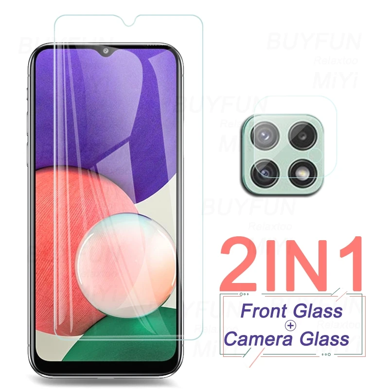 phone screen cover Áo Giáp An Toàn Bảo Vệ Kính Cường Lực Cho Samsung A22s 5G Kính Sumsung Galaxy A22s 22 S 22 S 2021 5G Ống Kính Máy Ảnh Phim mobile protector