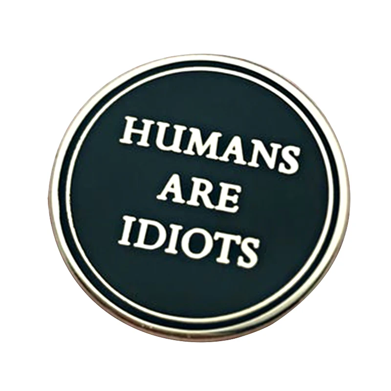 Жесткий эмалевый штифт Tune Humanity|Броши| |