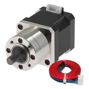 

4-lead Nema17 Stepper Motor 42 Motor Extruder Gear Stepper Motor Ratio 5.18:1 Planetary Gearbox Nema 17HS4401S-PG518