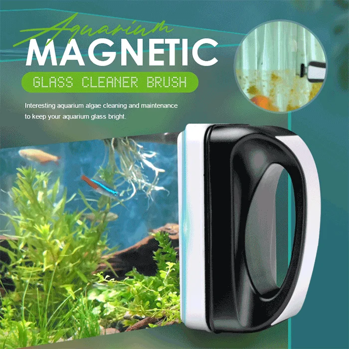 Mini Magnetic Aquarium Glass Cleaner Brush Fish Tank Cleaning Fish Tank Aquarium Cleaner Brush Scraper for Aquarium