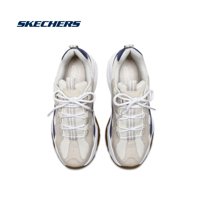 Skechers/обувь D'lites; мужские повседневные ботинки с массивным каблуком; кожаные удобные кроссовки с сеткой; мужские брендовые Роскошные прогулочные туфли; 999880-TAN