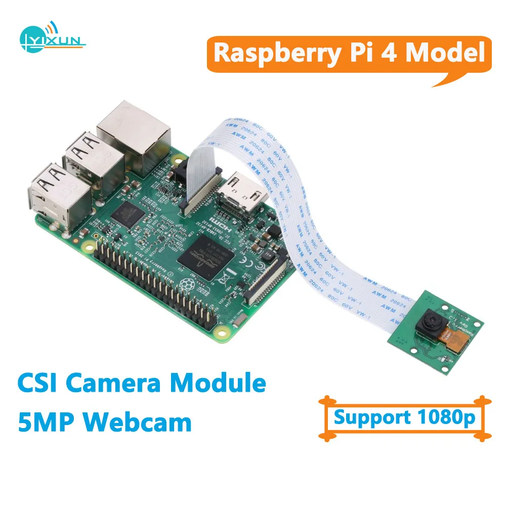 Модуль камеры CSI 5MP веб-камера Raspberry Pi 4 модель 1080P + кабель 15 см поддержка 1080p также