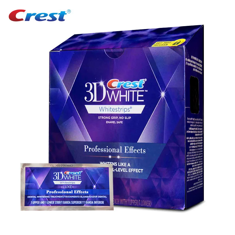 Original Crest 3D Whitestrips Teeth Whitening Strips Professional Effects White Strip Dental Whiter Pro-white Gel for Adults