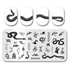 Nail Art Plate MouTeen035 Big Size Butterfly Flower Nail Stamping Plates Manicure Set For Nail Art Stamp 4
